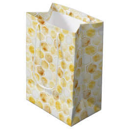 Guld Gult Honeycomb Birthday