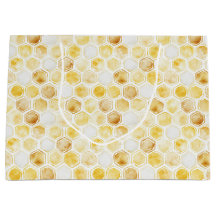 Guld Gult Honeycomb Birthday