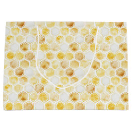 Guld Gult Honeycomb Birthday