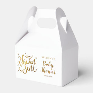 Guld Halo Heaven Sent Baby Shower Presentaskar