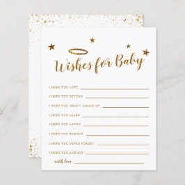 Guld Halo Heaven Sent Shower Önskemål för Baby