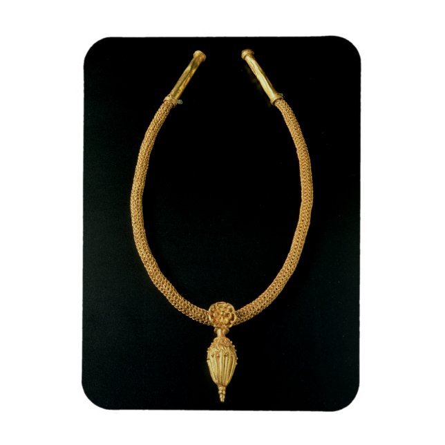 Guld halsband med ryggmärg från Monte Luna Magnet (Vertikal)