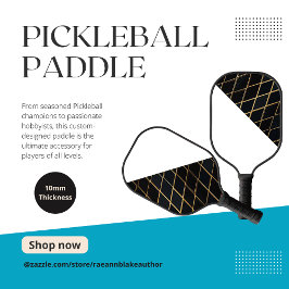 Guld Halv-Grid Anpassad Design Pickleball-Paddle