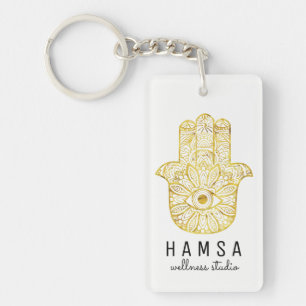 Guld- Hamsa Keychain Nyckelring