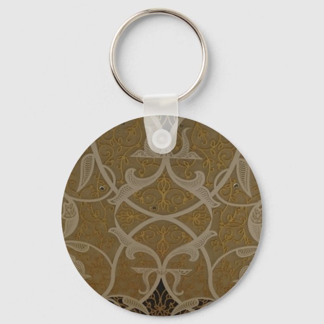 Guld Handcraft Nyckelring (Framsida)