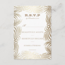 Guld Handflatan Löv och OSA vid flottans ryggrad Kort