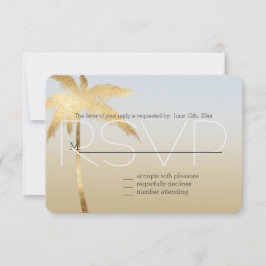 Guld Handflatan Träd Ombre OSA Kort