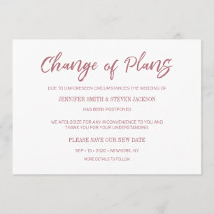 Guld handskriftsändring av planering i Ro Inbjudningar