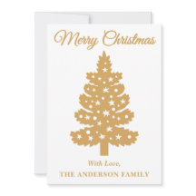 Guld Handskript Julgran