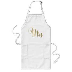 Guld Hans i Hers Mr. & Matching Aprons Långt Förkläde