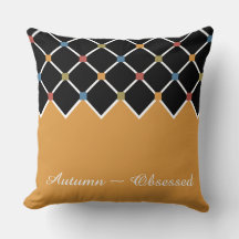 Guld Harlequin Mönster Fall