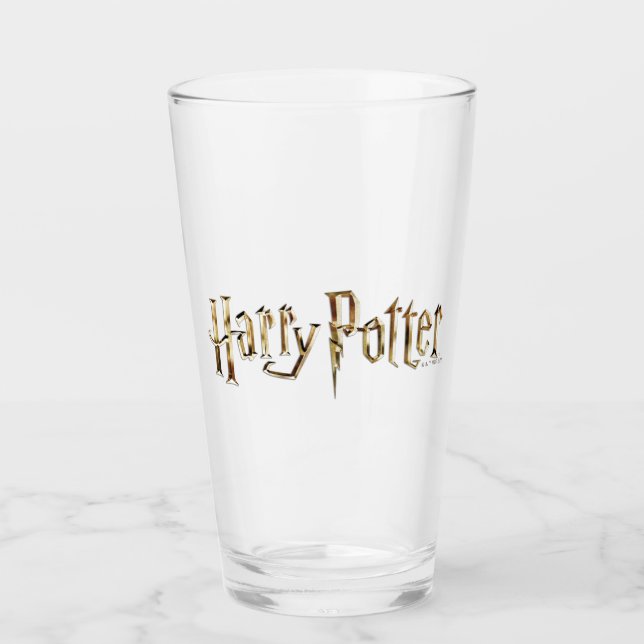 Guld Harry Potter Logotyp Glaskopp (Framsida)