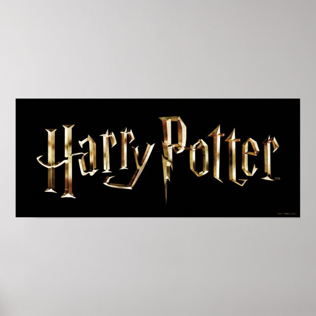 Guld Harry Potter Logotyp Poster (Framsidan)