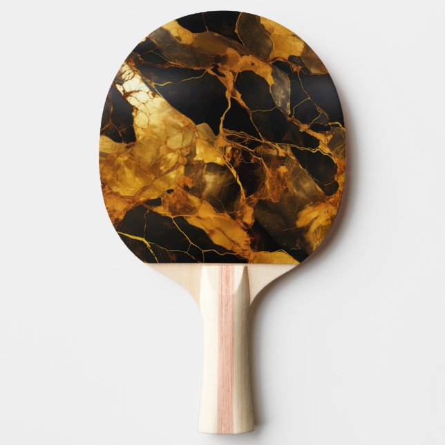 Guld Hartspolymer Pingisracket (Framsidan)