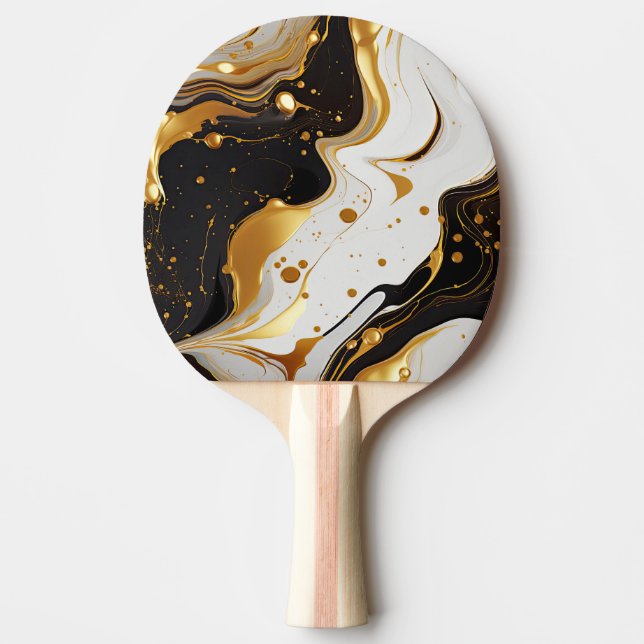 Guld Hartspolymer Pingisracket (Framsidan)