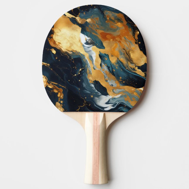 Guld Hartspolymer Pingisracket (Framsidan)