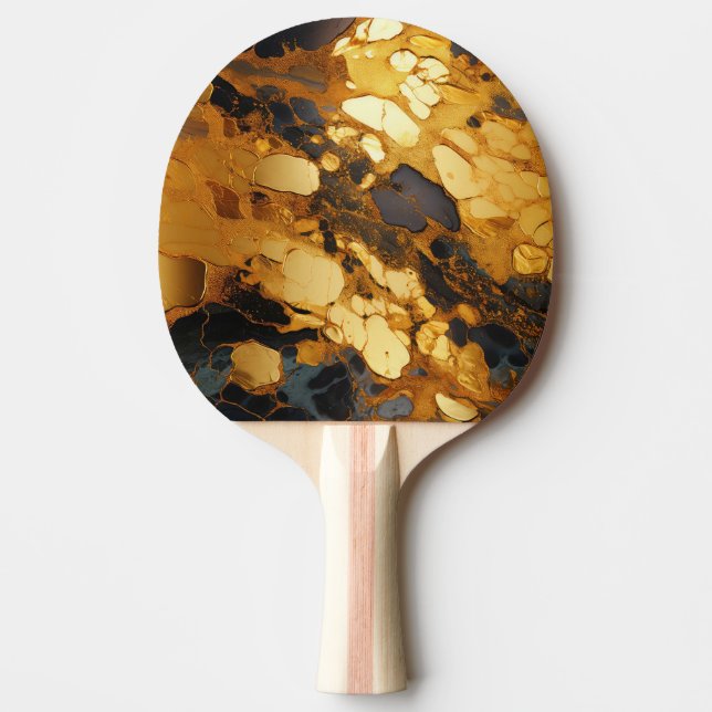 Guld Hartspolymer Pingisracket (Framsidan)