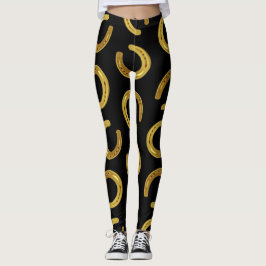 Guld- hästsko leggings
