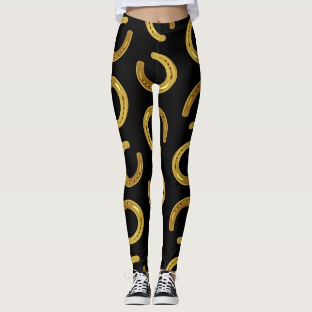 Guld- hästsko leggings (Framsida)