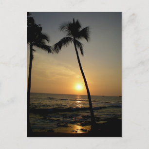 Guld Hawaiian Sunset Vykort