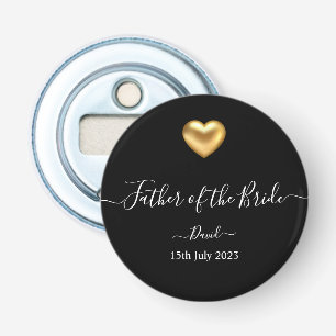 Guld Heart Far i öppningsanläggningen i Bride Flas Flasköppnare