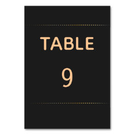 Guld Heart Male Bröllop | BORDSNUMMER