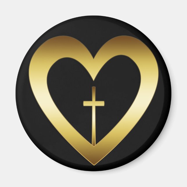 GULD HEART OCH KOR MAGNET (Framsidan)