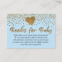 Guld Heart på begäran om Baby blue Bok