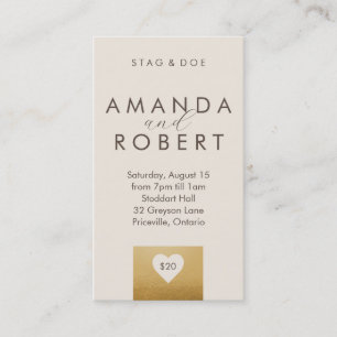 Guld Heart Stag & Doe Biljett