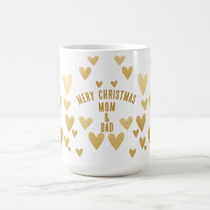 Guld Heart, vit jul Kaffemugg