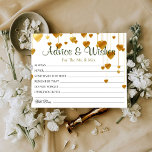 Guld Hearts Dricks Bröllop Advice Önskemål cards<br><div class="desc">Bröllop Advice och önskemål Cards for bride and groom keepsaké,  Önskemål för Mr & Mrs. - Möhippa,  Bachelorette Games.</div>