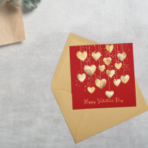 Guld Hearts på en sträng