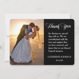 Guld Hearts Photo Bröllop Tack Kort