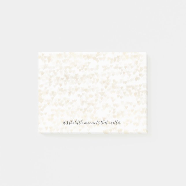 Guld Hearts Post-it Block (Framsida)