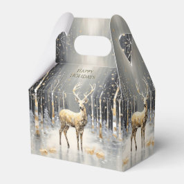 Guld-Helgdag för julrenar Presentaskar