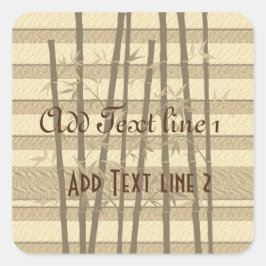 Guld Helgdagars Vibe Fyrkantigt Klistermärke