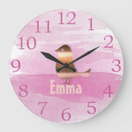 Guld Helgdagars Vibe Stor Klocka