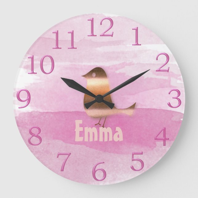 Guld Helgdagars Vibe Stor Klocka (Framsida)