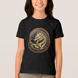 Guld Helig Östra Dragon Medallion T Shirt