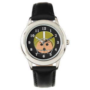Guld Helmet Head Football Player Armbandsur