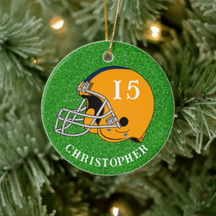 Guld Helmet jul Julgransprydnad Keramik