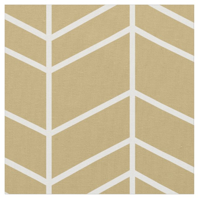 Guld Herringbone Chevron Tyg (Närbild)