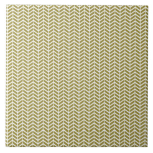 Guld- Herringbone Kakelplatta