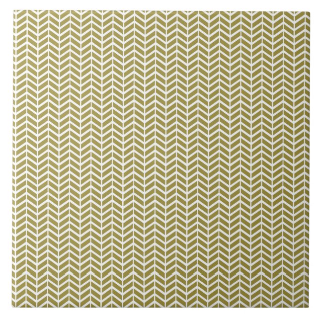 Guld- Herringbone Kakelplatta (Framsidan)