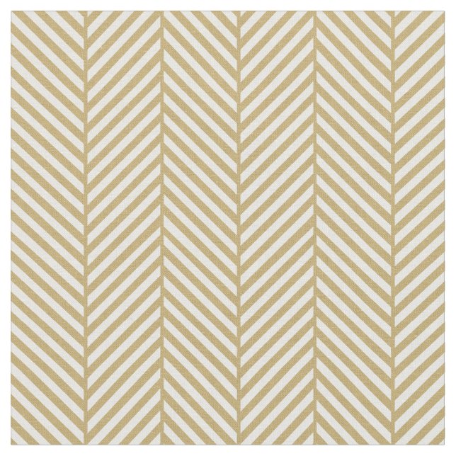 Guld Herringbone - Tamera Tyg (Närbild)