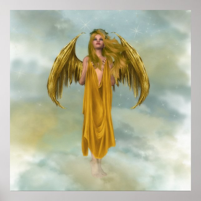 Guld Himlar Angel Poster (Framsidan)