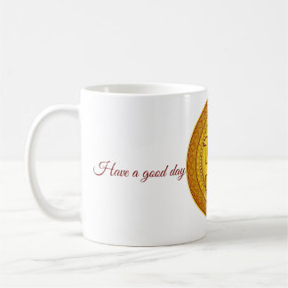 Guld Hindu Swastik-mugg - Diwali Pooja-gåva Kaffemugg