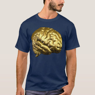 Guld- hjärna t-shirt