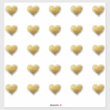 Guld hjärta Sticker