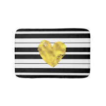 Guld- hjärta, svartvita randar